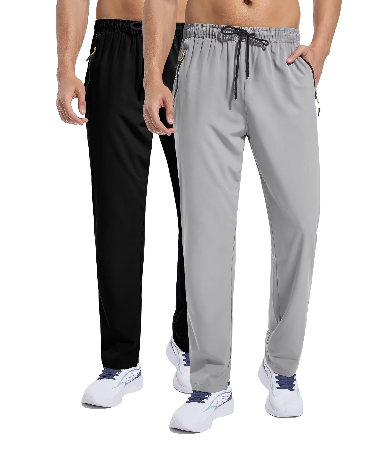 Mens Sweatpants Athletic Pants Breathable Quick Dry Water Resistant Jogger Track Pants Workout Hiking Pants