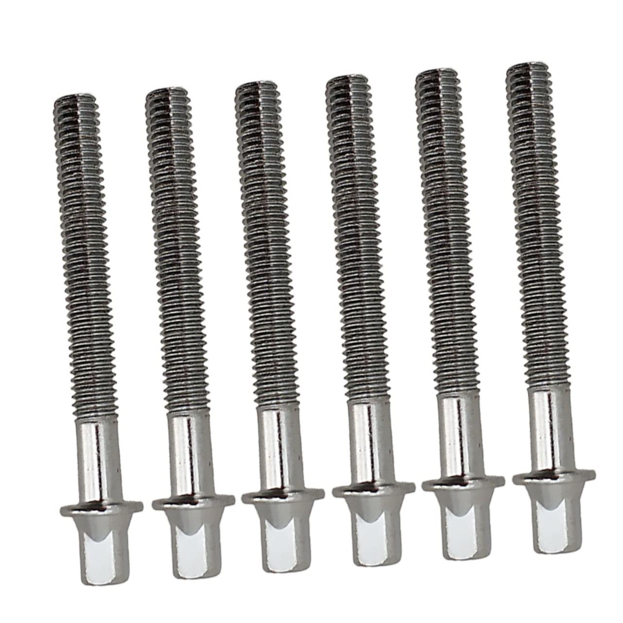 Yardwe 6Pcs Durable Metal Drum Fastener Screws with Washers for Snare Drum Lugs Lightweight Replacement Parts for Drum Kits Silver Finish
