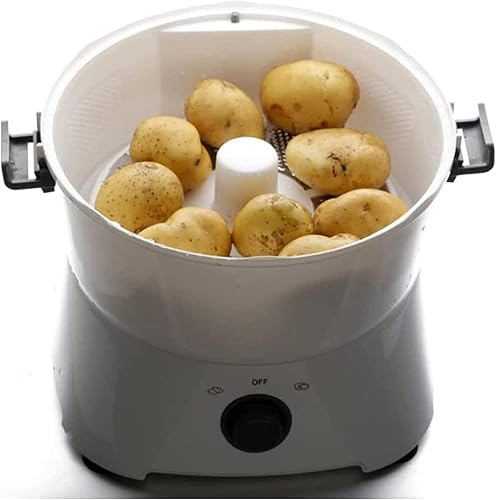 Miniatura 5 de BTURYT Máquina peladora totalmente automática, pelador eléctrico de papas, sin desorden ni molestias, ahorra tiempo y energía y operación con un