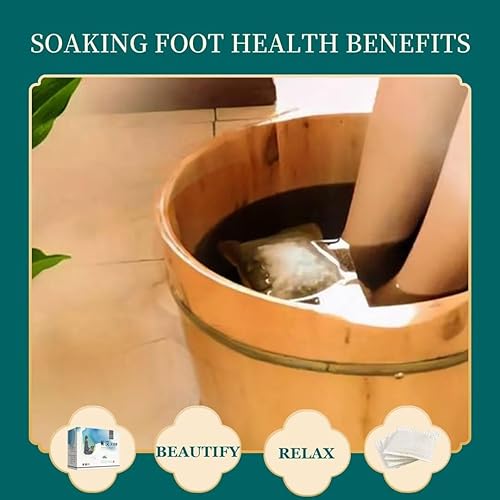 Miniatura 4 de 30 bolsas de remojo de hierbas para pies con artemisa y jengibre, baño relajante para pies para el bienestar diario, fórmula natural a base de