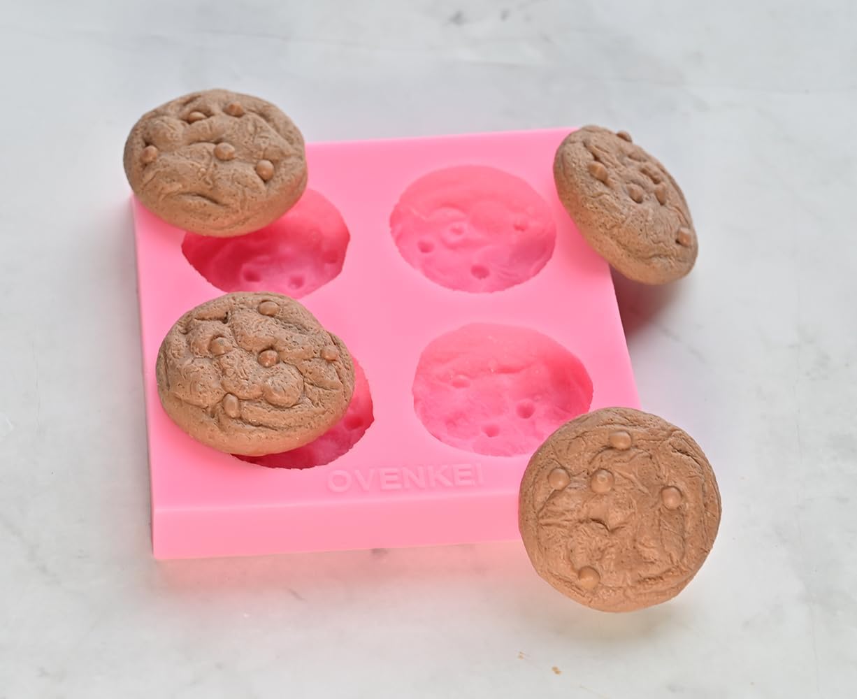 Cookie Wax Melt Silicone Mold, Chocolate Chip Candle Soap Making Mold