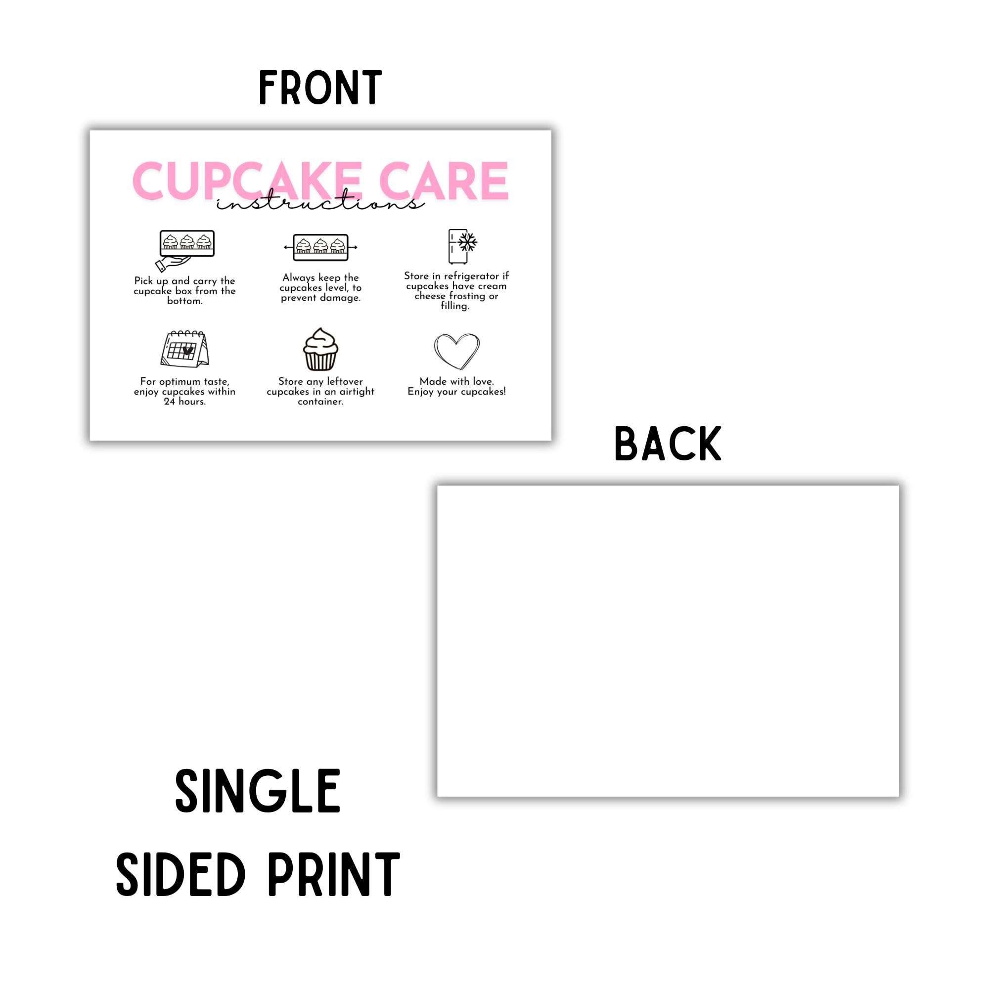 amazon-com-cupcake-care-instruction-guide-cards-30-pk-4x6-bakery-dessert-storage-diy-cookie-cinnamon-roll-sourdough-package-template-loyalty-client-editable-arts-crafts-sewing for Free Printable Cake Care Instructions Amazon.com : Cupcake Care Instruction Guide Cards | 30 pk 4x6” Bakery Dessert Storage DIY Cookie Cinnamon Roll Sourdough Package Template Loyalty Client Editable : Arts, Crafts & Sewing for Free Printable Cake Care Instructions