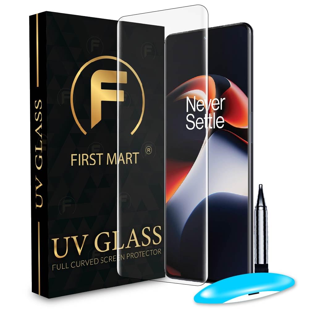 FIRST MART Tempered Glass for OnePlus 11R 5G / OnePlus 11 5G / OnePlus 10 Pro with Edge to Edge Full Screen Coverage and Easy UV Glue Installation Kit, Pack of 1 (B0BZZFS2JX) Amazon Price History, Amazon Price Tracker