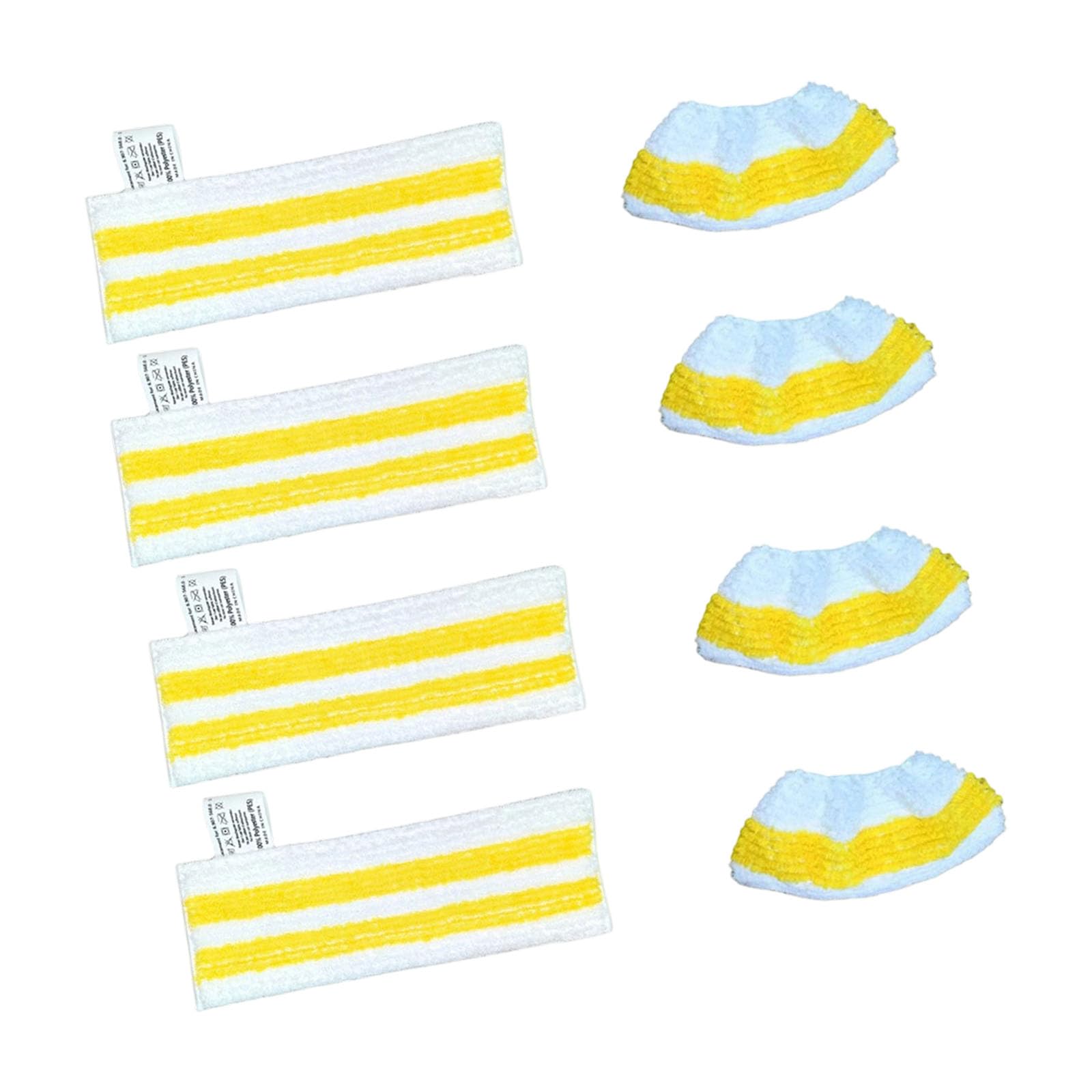 Zxfdsfdbnm Microfiber Cleaner Cloth Refill Set, White Striped Mop Pads for Household Floor and Nozzle Care Tasks At Home Microfiber Pad Refill Cloth Floor Nozzle Wipe Home Care Accessory