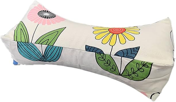 Buckwheat Pillow, Organic Buckwheat Pillow 18x6 Buckwheat Standard Pillow Buckwheat Pillows For Sleeping Neck Support In Any Sleep Position Cylinder Pillows Neck Support Pillow  Color H