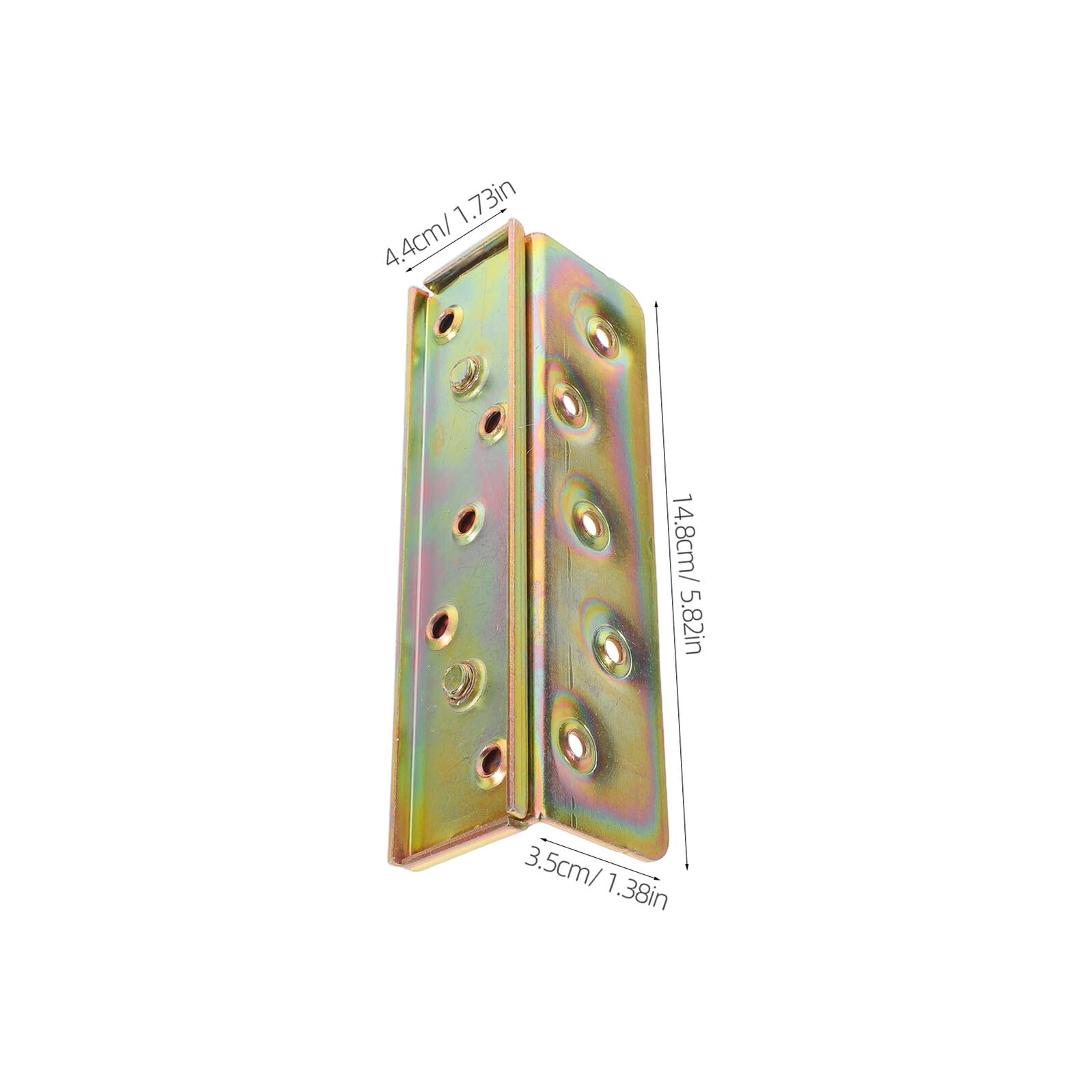 OUNONA 4stücke Metall-bettseitenbefestigungen und Bettgestellverbinder Ersatzteile für Betten Klappscharniere für Betten Bettbeschläge aus Metall für Klappbare Bettgestelle