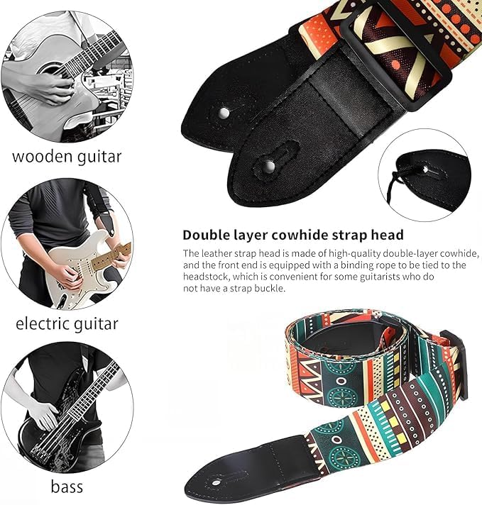 Image of SKYCELL Guitar Bag Padded with Strap, Picks & Wall Stand Combo Compatible with 38; 39; 40; 41; Inches Guitar Cover Gig Bag for /Pacifica