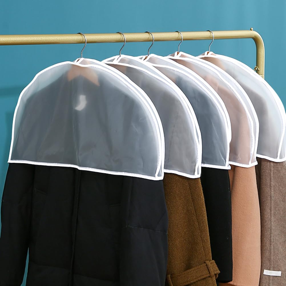 Cabilock 6 Piezas De Hombro Transparente Para Ropa Puede Cubrir Bolsa De Almacenamiento De Ropa Protector De Bolsas De Vestir Cubre Hombros El Plastico Familiar Viajar Uniforme