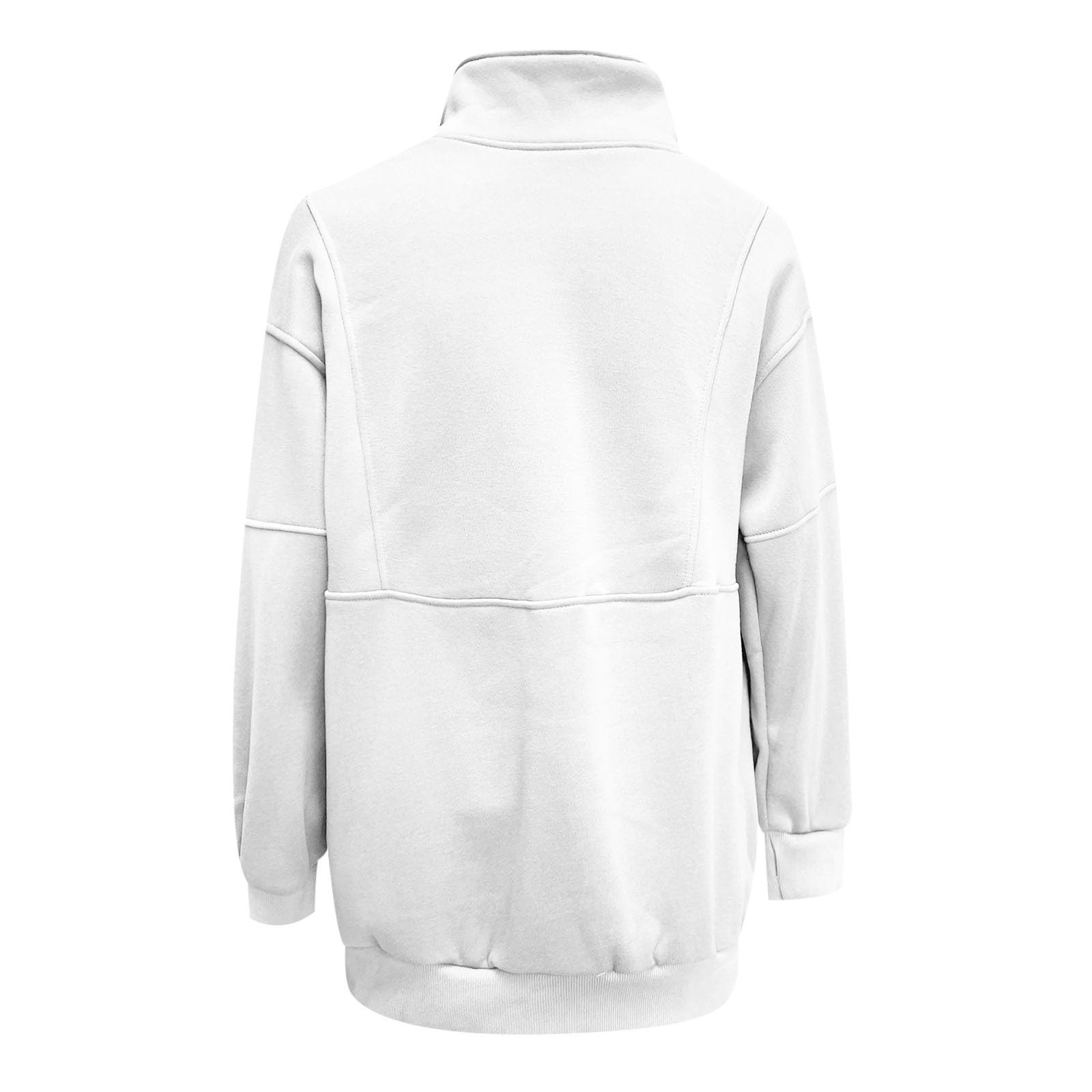Sudaderas con cuello redondo y bloques de color para mujer, informales, personalizadas, con forro polar, cuello alto, ajuste holgado, con cremallera, lindos suéteres gráficos, delgados, de dibujos