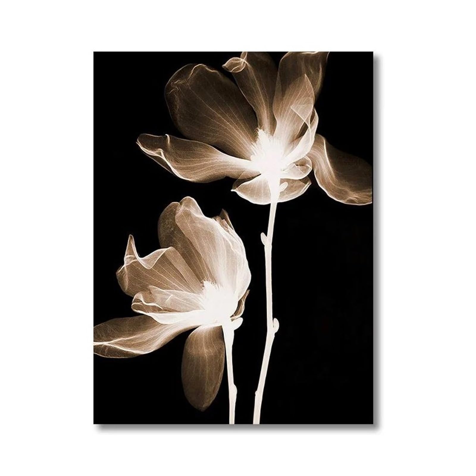 Cuadros de lienzo con flores para decorar paredes vacías con elegancia
