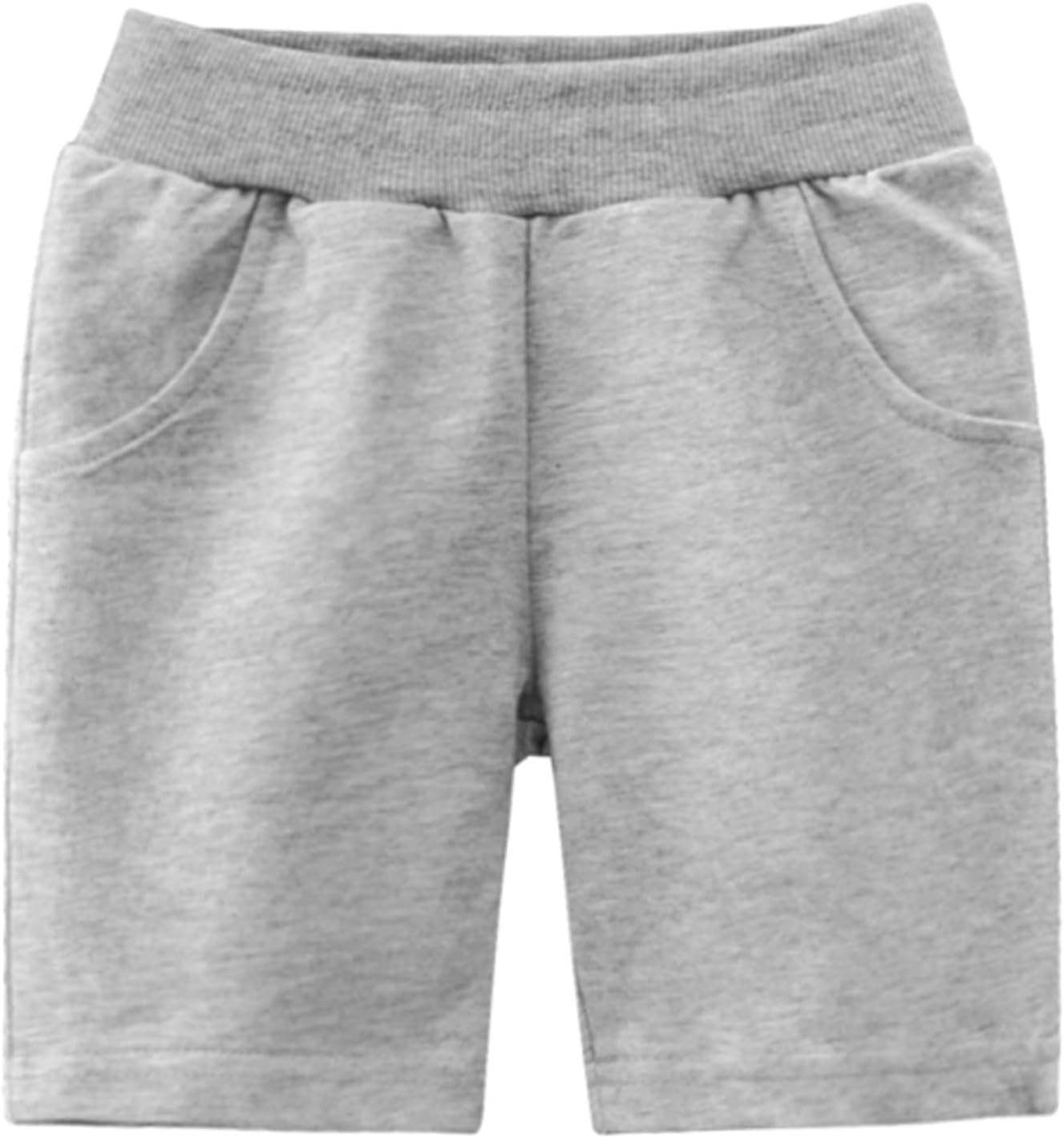 TLAENSON Toddler Boys Summer Cotton Shorts with Pocket, Baby Pull-On Casual Active Jogger Shorts 2-Pack /3-Pack - Image 4