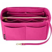 OPPOSHE Handbag Organizer Insert for Handbag Soft Felt Bag Insert Organizer Tote Handbag Organizer Fits LV, Coach, MK, Kate Spade, Goyard, Long Shan, Rosie S