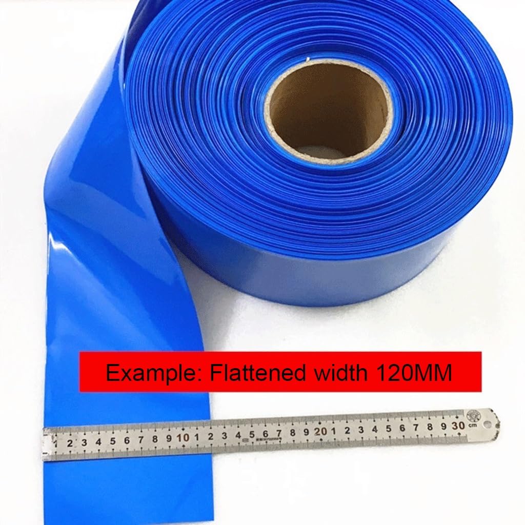 Rurka termokurczliwa, Rurka termokurczliwa PVC 1M, niebieska koszulka, rurki zabezpieczające przed uszkodzeniami mechanicznymi(70MM)