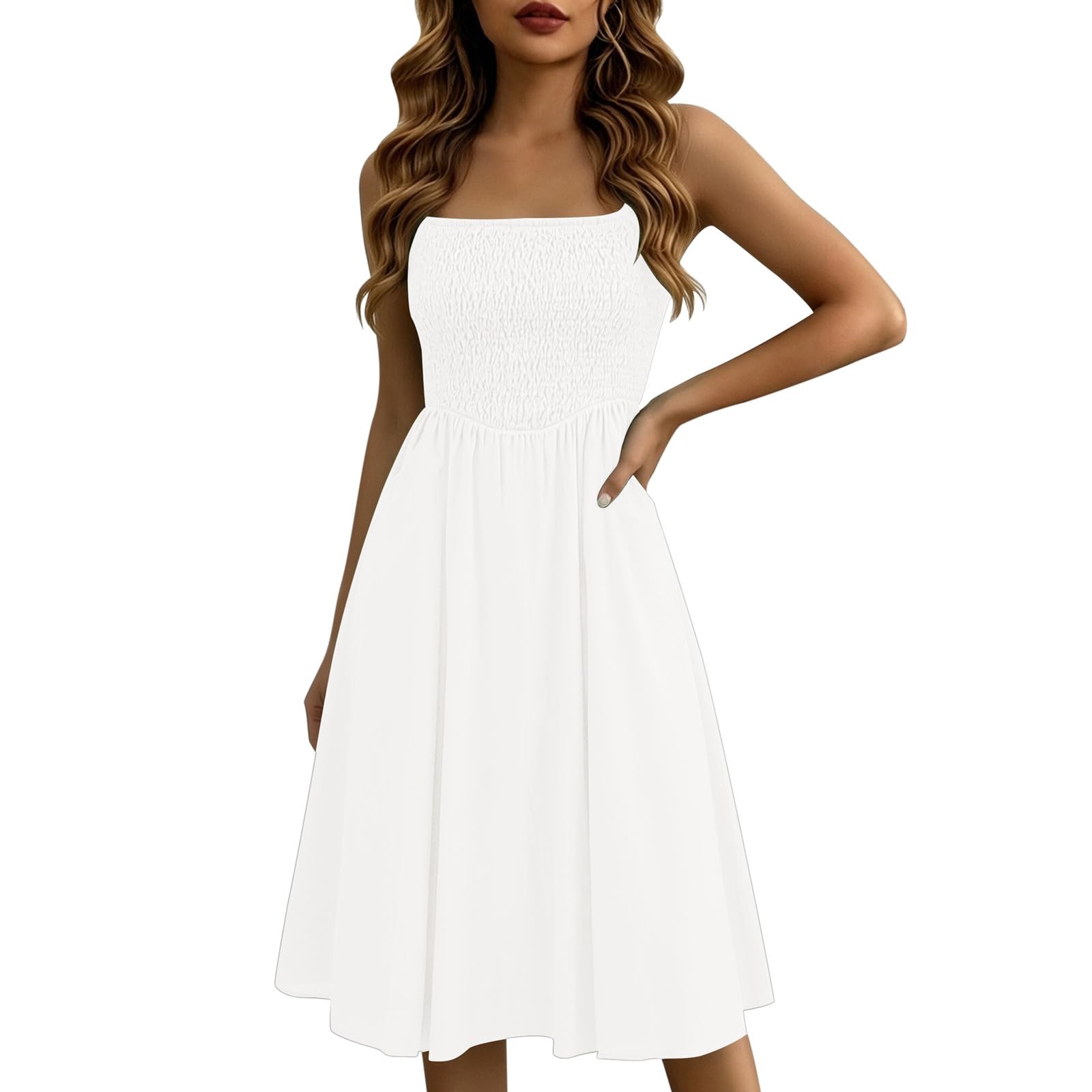 Robe de loisirs aérée au drapé fluide et finitions soignées - 6