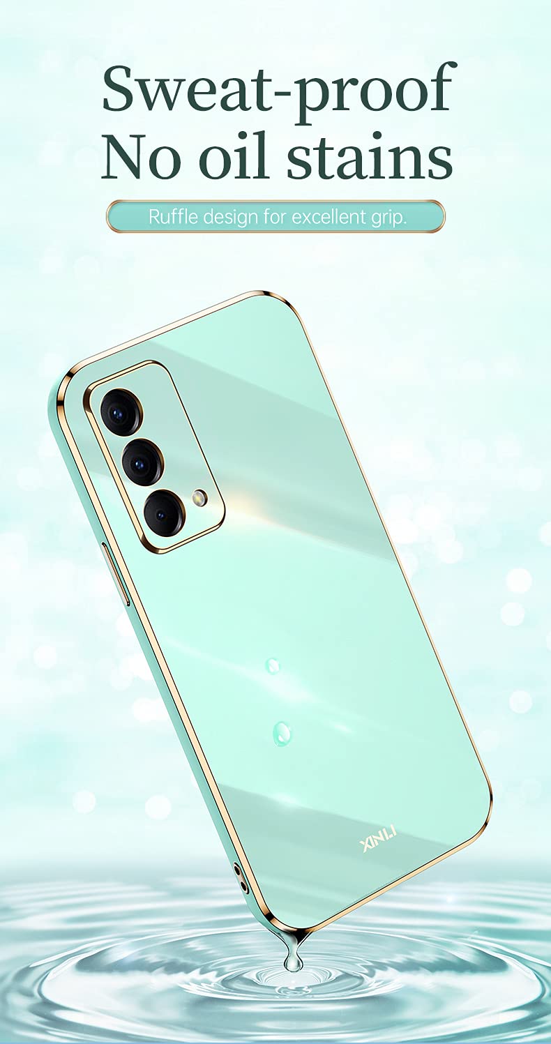Cover Per Realme GT 2 Pro Con Bordo Dorato - Custodia Morbida In TPU, Antiurto E Antigraffio, Nero - 4