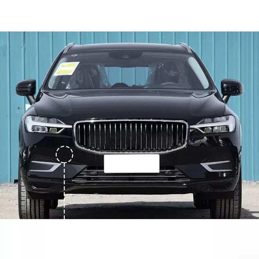 Osłona oka holowniczego przedniego zderzaka samochodu, osłona haka holowniczego przedniego zderzaka, kapturek oka holowniczego pasuje do Volvo XC60 2018-2021, zastępuje 39846406 (czarny)