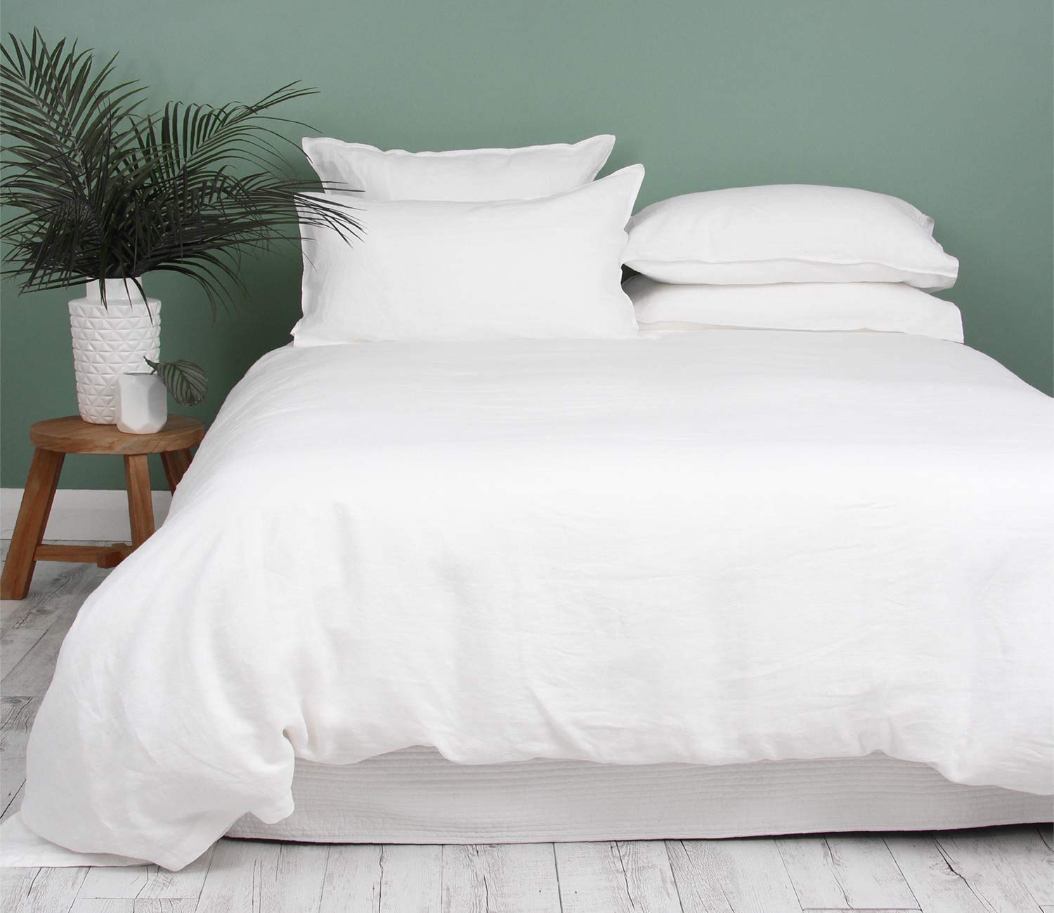 Bluemoon Homes Oversized King Duvet Cover Egyptian Cotton Thread 1000 Count White Oversized Duvet, 1
