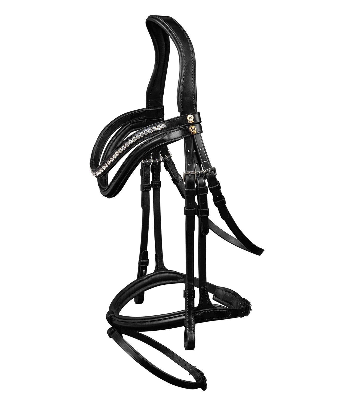 WALDHAUSEN S-Line Harmony - Brida para trenzas (mixto inglés), color negro