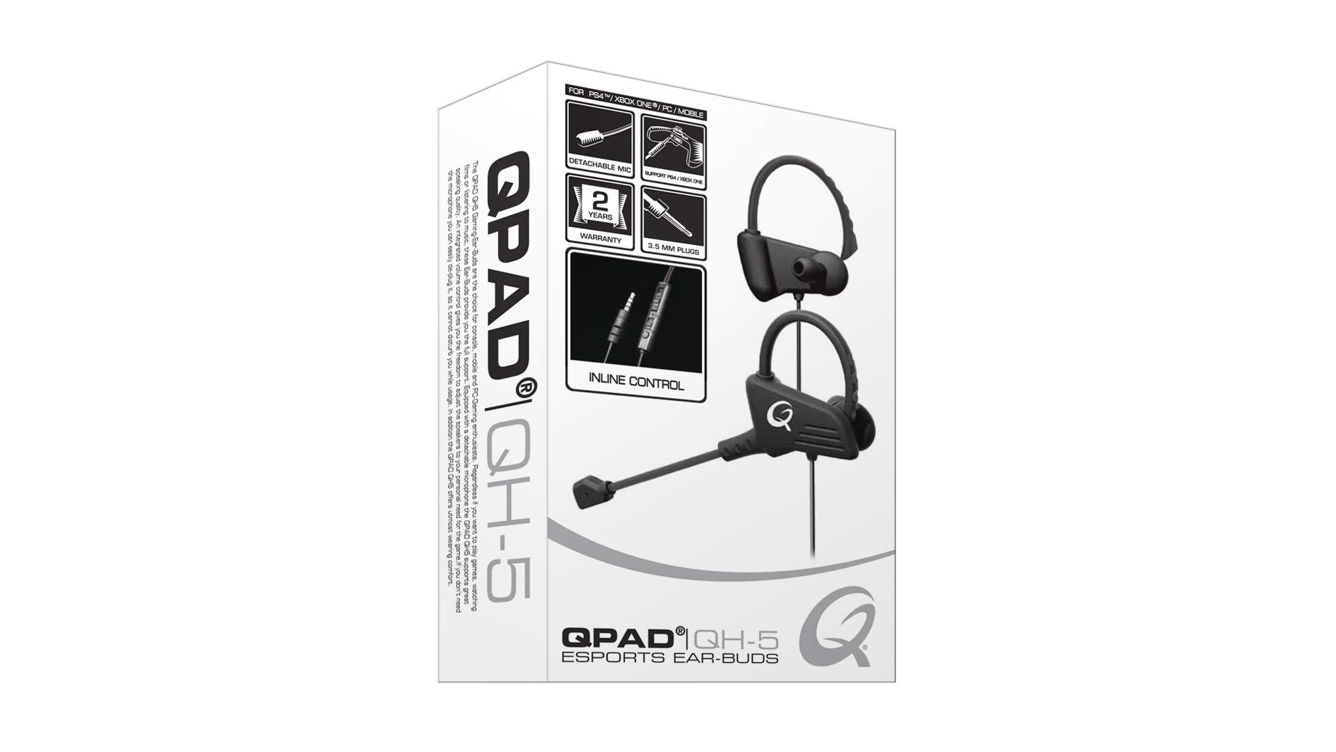 Qpad QH-5 Esports Ear-Buds, Headset