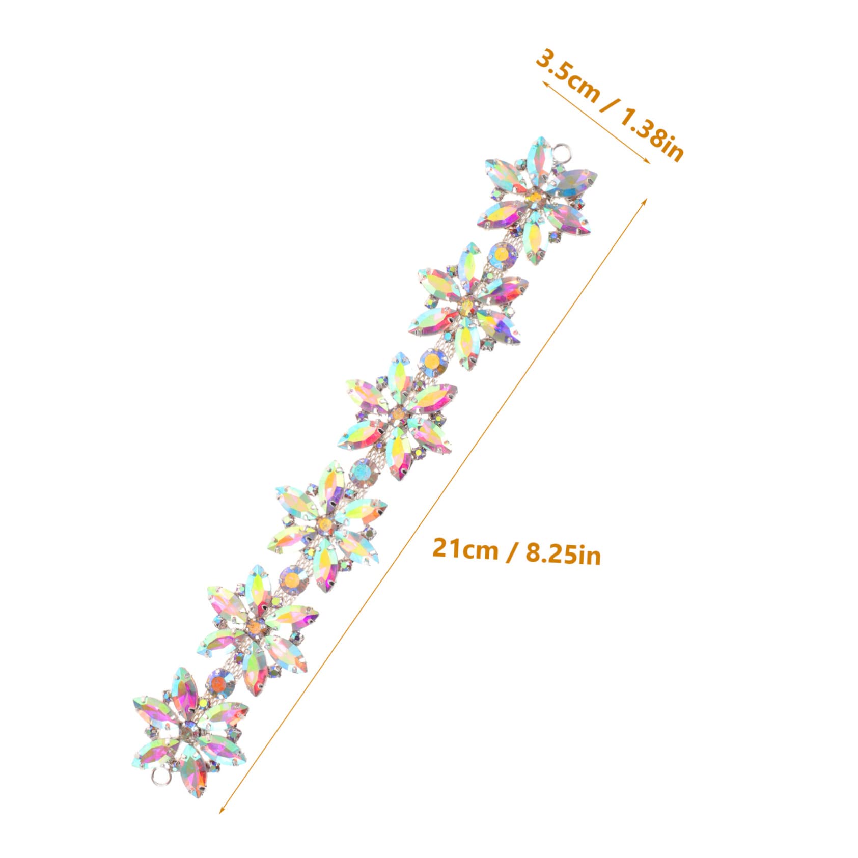 STOBOK 3 Stücke Strass Applikation Hochzeit Schärpe Gürtel Applikation Floral Design Patch Für Brautkleid