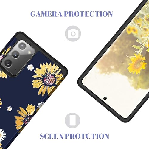 Miniatura 9 de Funda Casewind para Samsung Note 20, funda 3 en 1 resistente diseño híbrido, policarbonato duro y silicona suave, a prueba de golpes, antiarañazos,