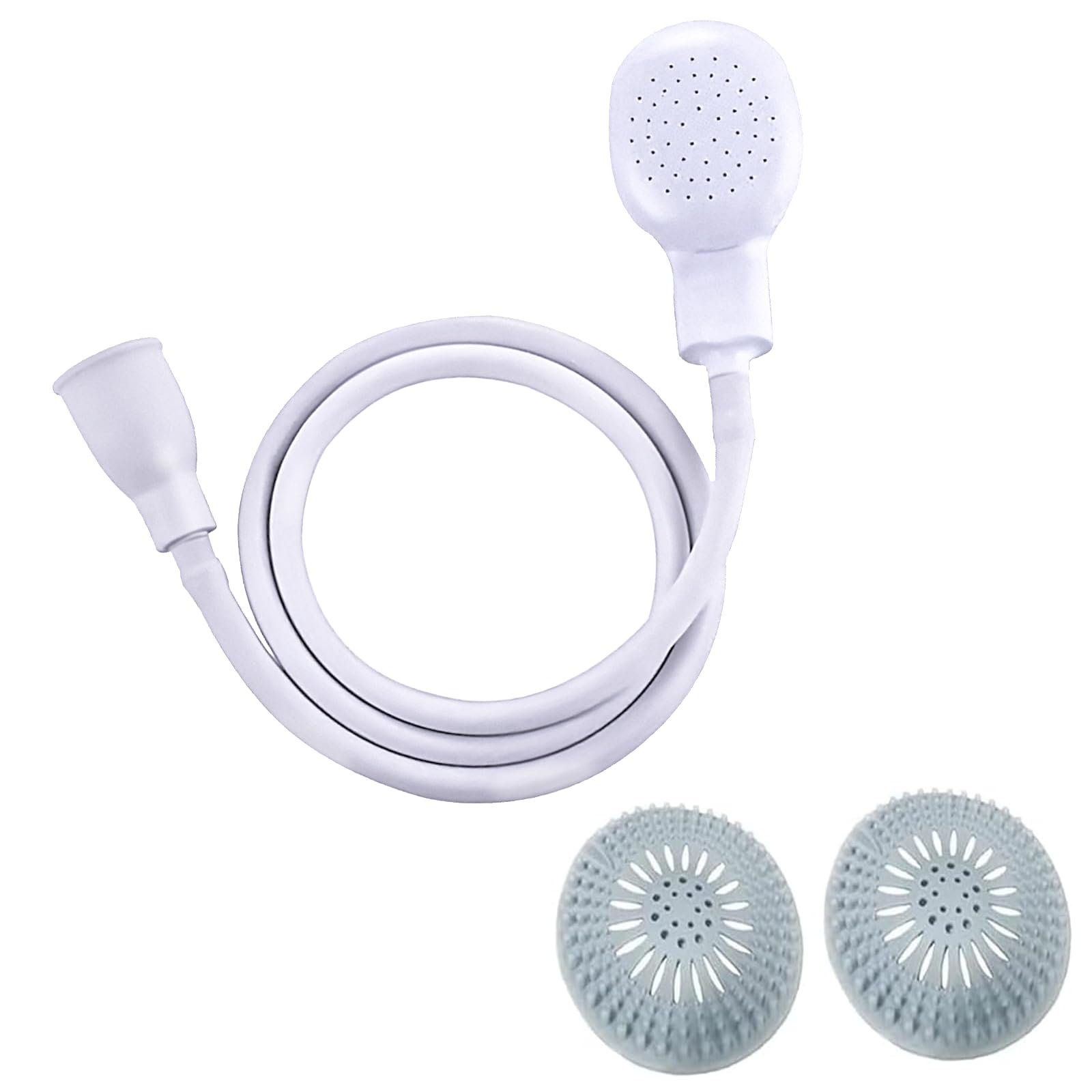 2m/6.56Ft Sink Hose Sprayer with 2 Hair Catcher Drain Strainers