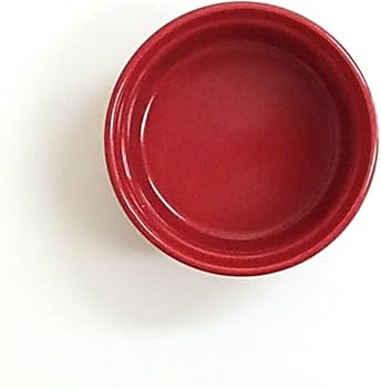 Amazon.co.jp: ココット皿 ビビットカラースフレM 赤 9cm 洋食器
