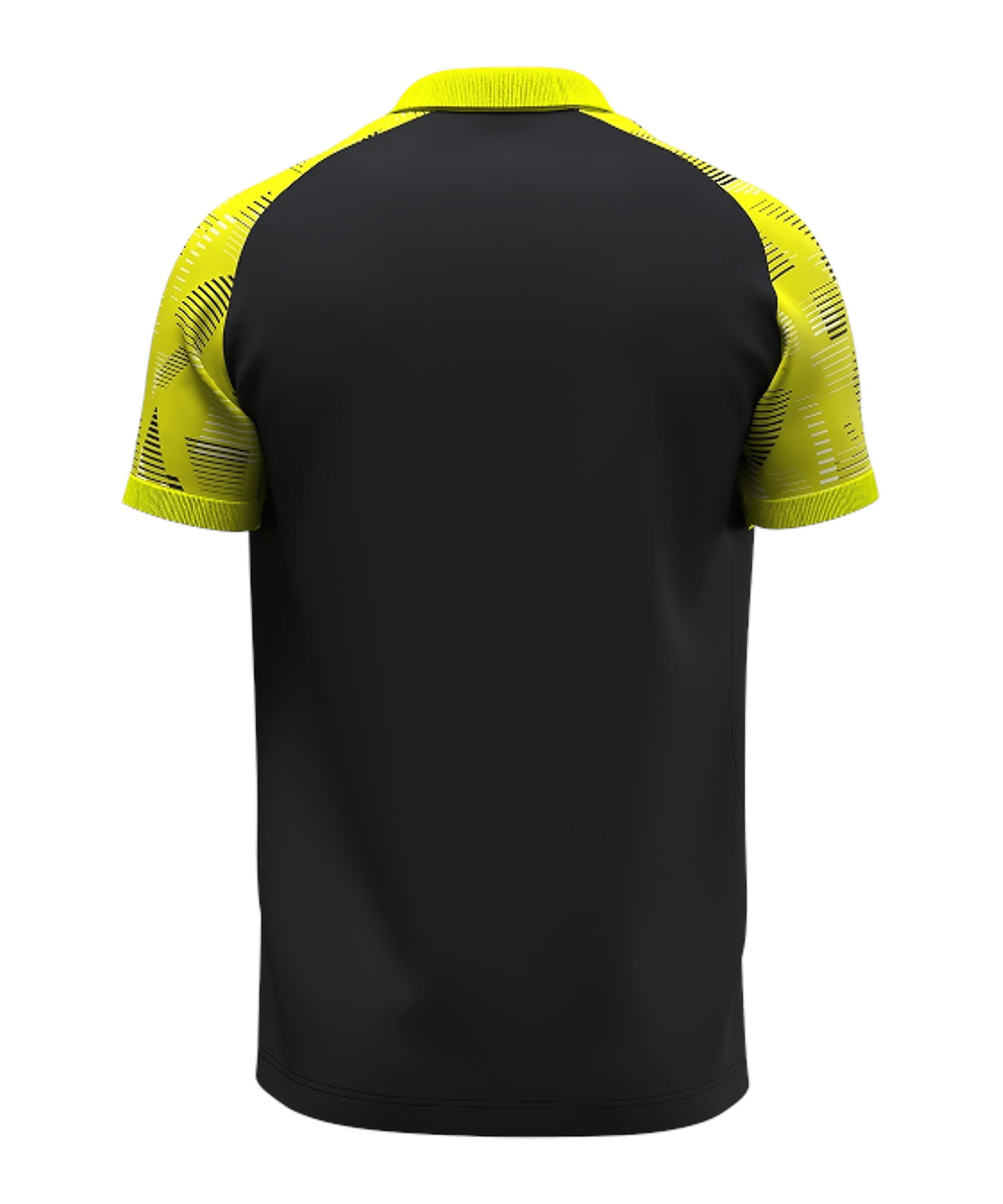 JAKO Polo unisex Sonic, nero/giallo fluo, XL