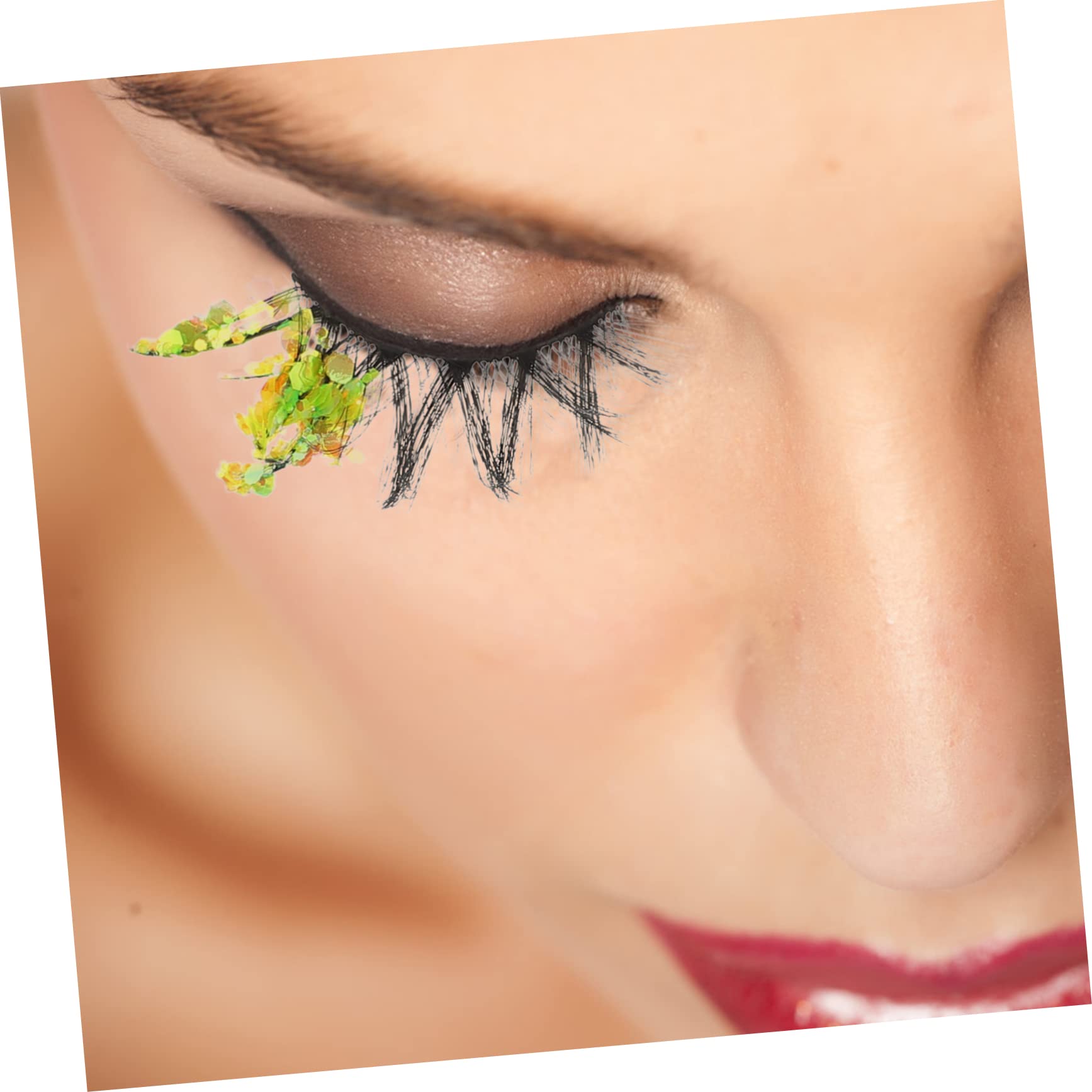 Didiseaon 15paia Glitter Fake Eyelashes Long False Lashes for Women and Girls for Parties and Daily Wear Eye-catching Lashes