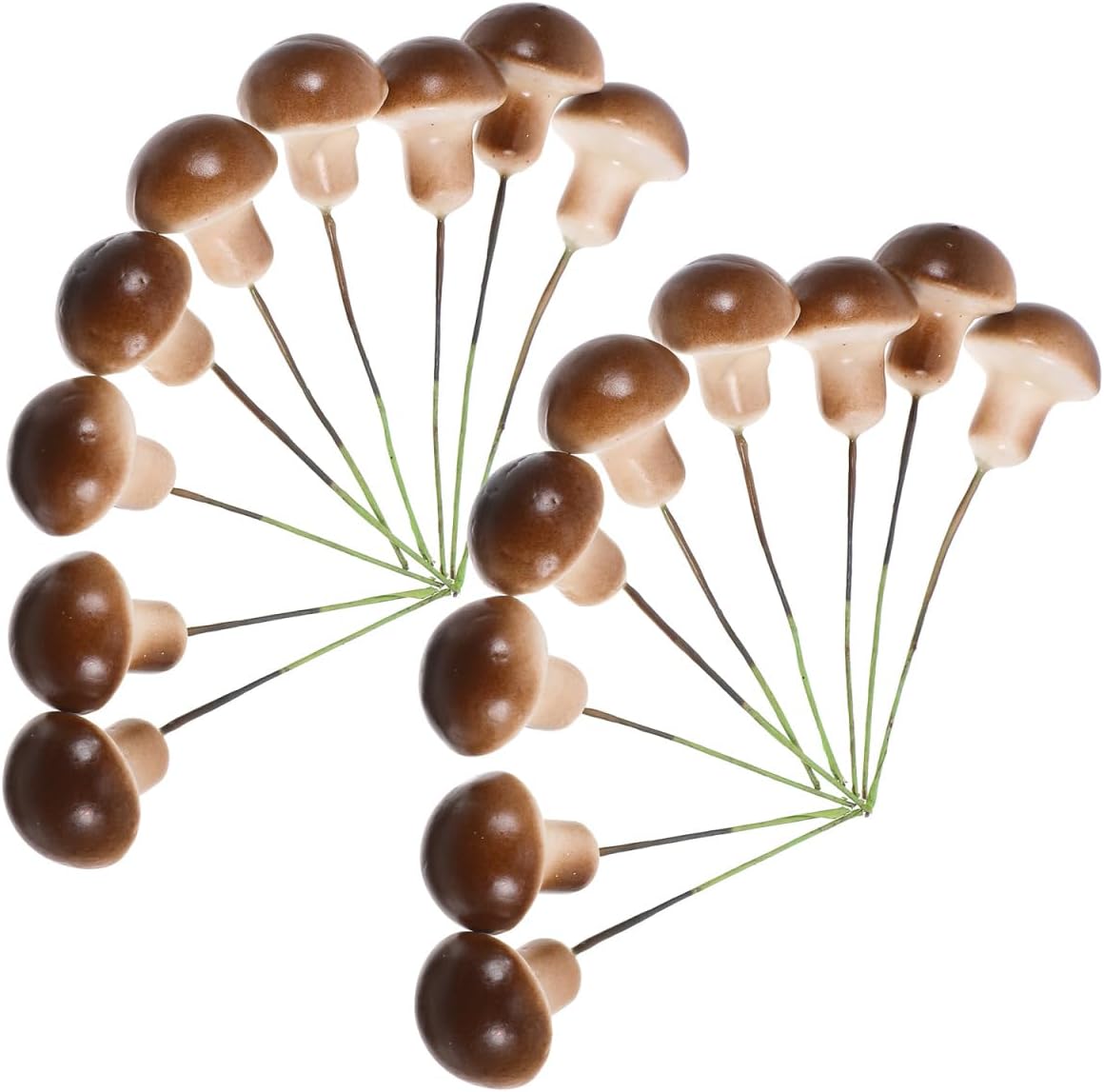 Mipcase Decorative Mini Mushrooms for Fairy Garden 50pcs Artificial Mushroom Yard Stakes Outdoor Garden Decor DIY Bonsai Craft Supplies