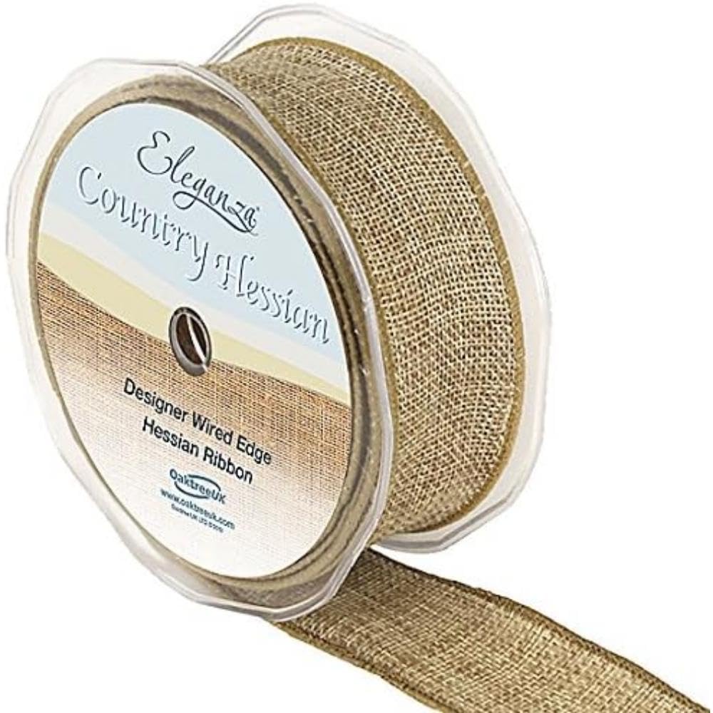 Eleganza Beige Wired Country Hessian 38Mm X 10M Natural No.02,