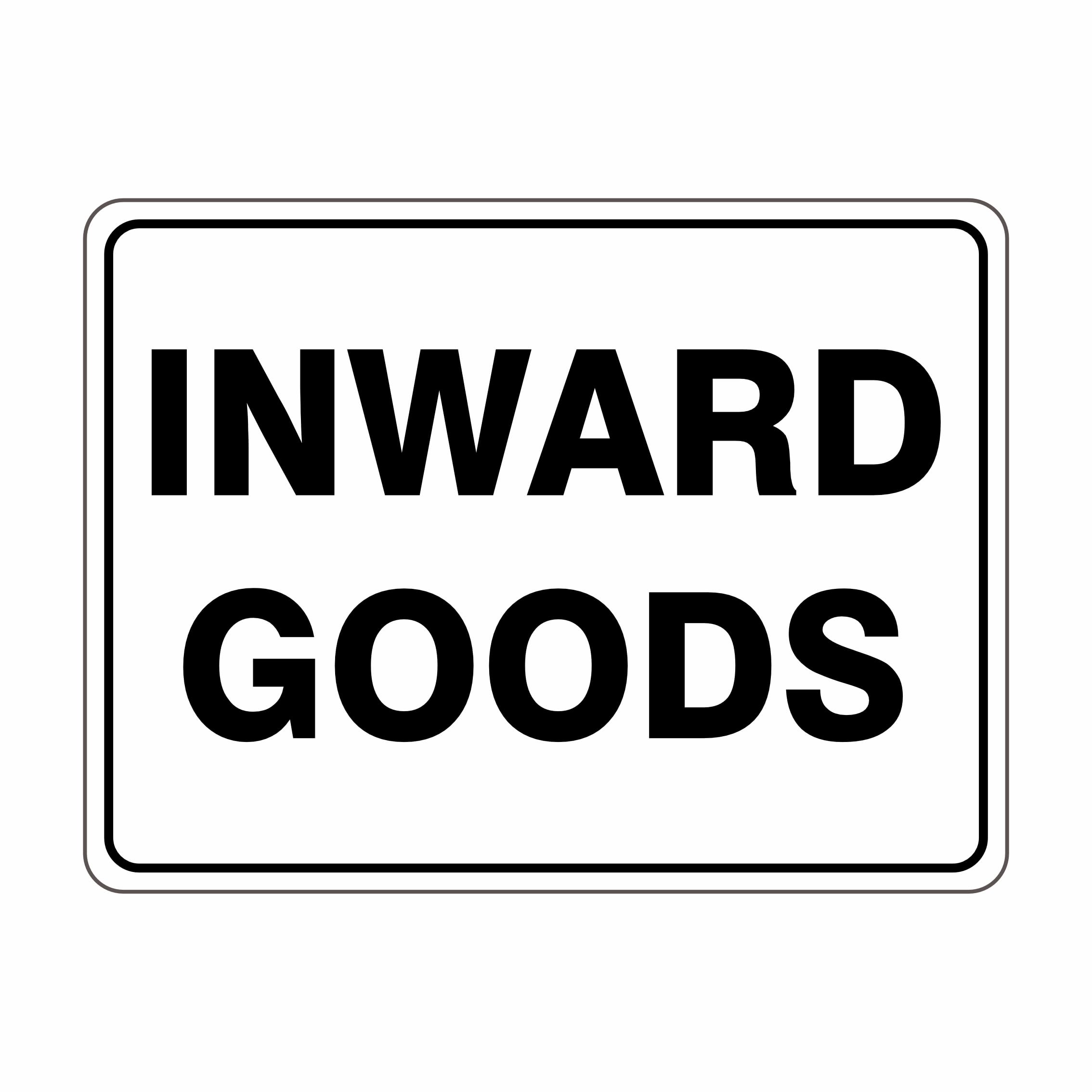 Receiving Despatch Signs - Inward Goods Miscellaneous Metal Tin Sign 8 x 12 inch for Industrial & Commercial