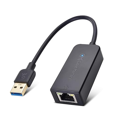 Cable Matters Plug & Play USB to Ethernet Adapter with PXE, MAC Address Clone Support (USB3.0 to Gigabit Network, Ethernet to USB Adapter for Laptop) Supporting 10/100/1000Mbps