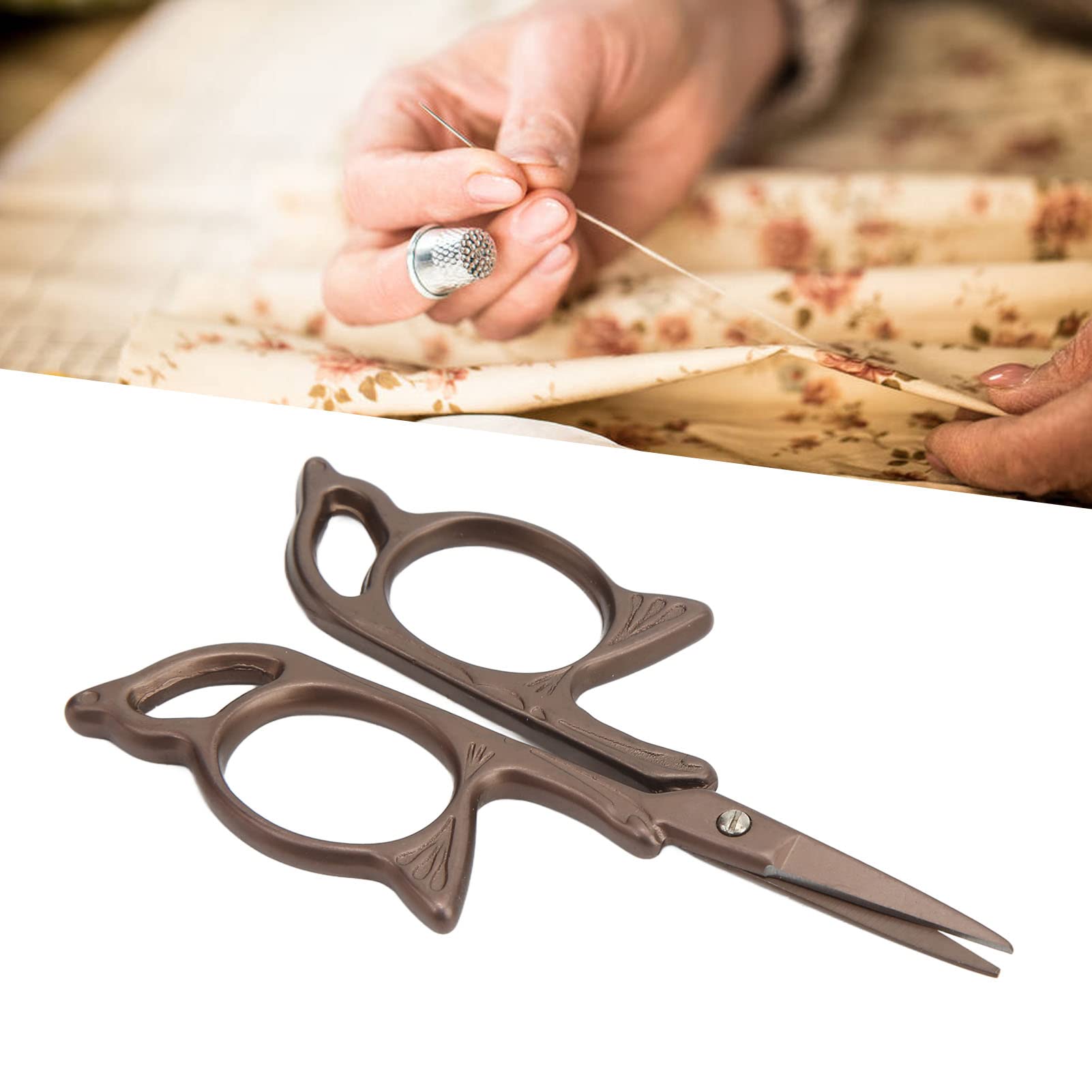 Kleine Stickschere, Vintage-Edelstahl im europäischen Stil, Exquisite Mini-Nähschere für Bastelarbeiten, Heimwerker-Werkzeug