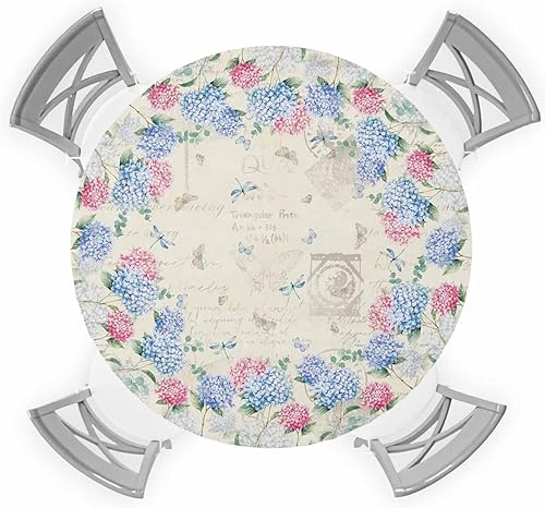 Vista 41 de Mantel redondo ajustable de Navidad para mesa redonda, mantel rojo floral de Navidad, mantel impermeable con borde elástico, mantel circular rojo