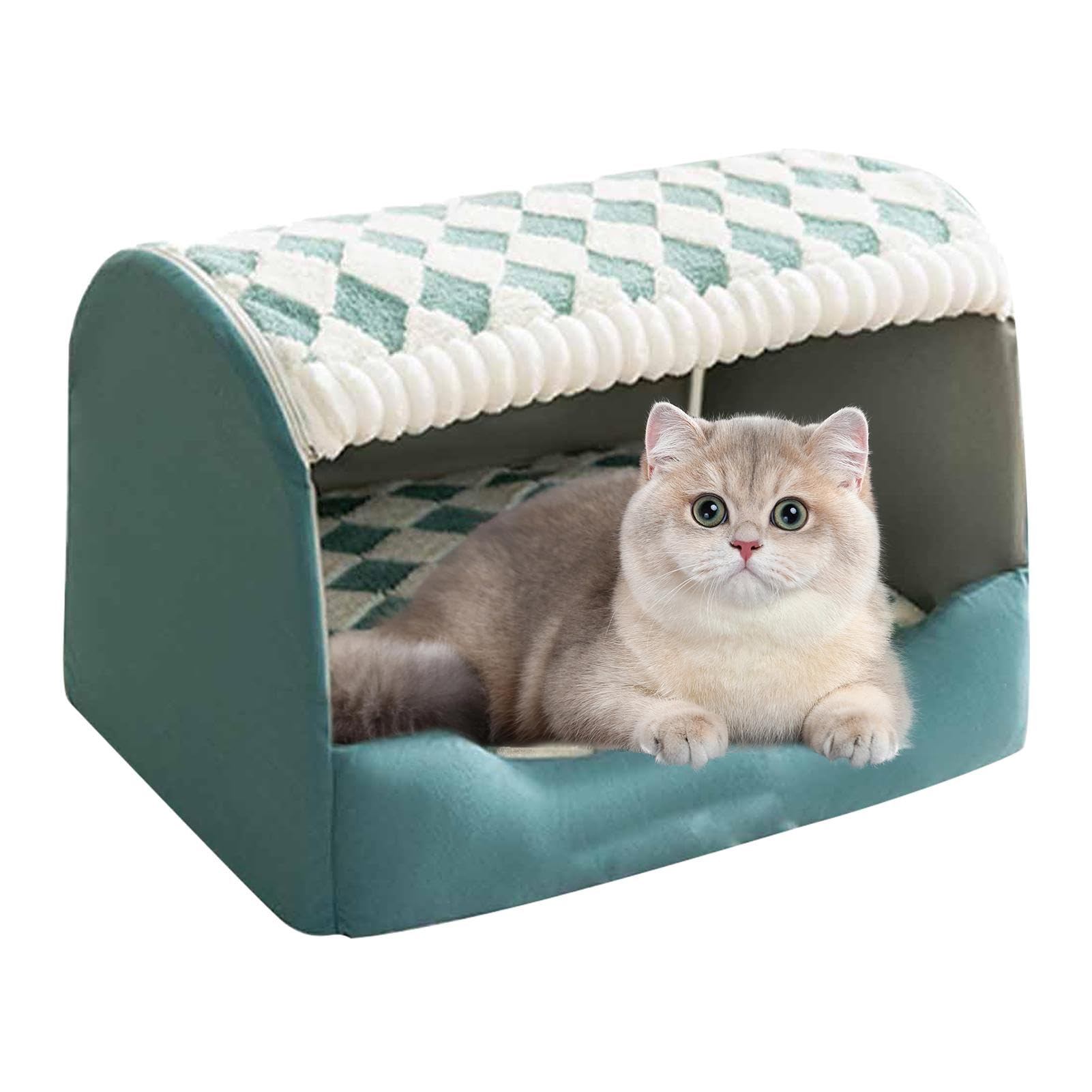 Gemütliches kleines Haustierbett | Indoor Kätzchen Versteck | Rutschfestes wasserdichtes Katzenhaus | Haustierbett für Indoor-Katzen, bequemes Katzenzubehör, perfektes Versteck für Katzen und Kätzchen