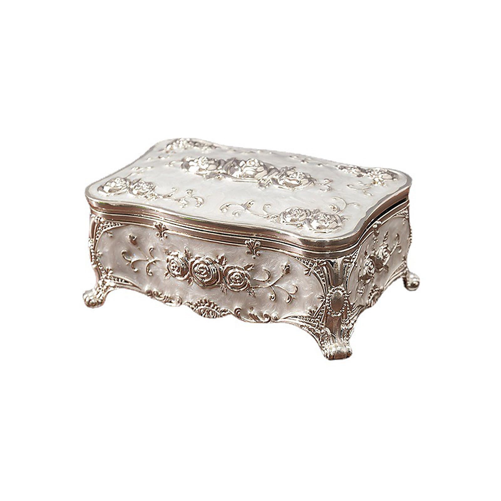 Tsophreniq Luxurious European Kirsite Necklace Holder Box Ideal for Giving and Vanity Storage Antique Jewelry Holder