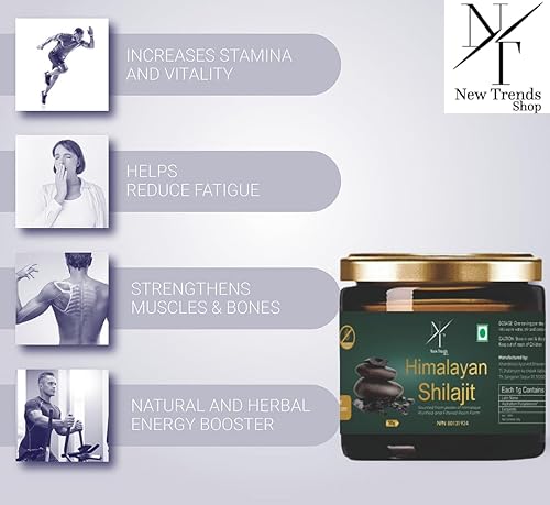 Miniatura 5 de Shilajit orgánico de los Himalayas. 1.76 oz 100% resina pura 1.76oz1000 mg de potencia