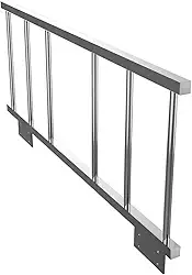 Grade Para Beliche Ou Cama Em Aço Cromado Flape