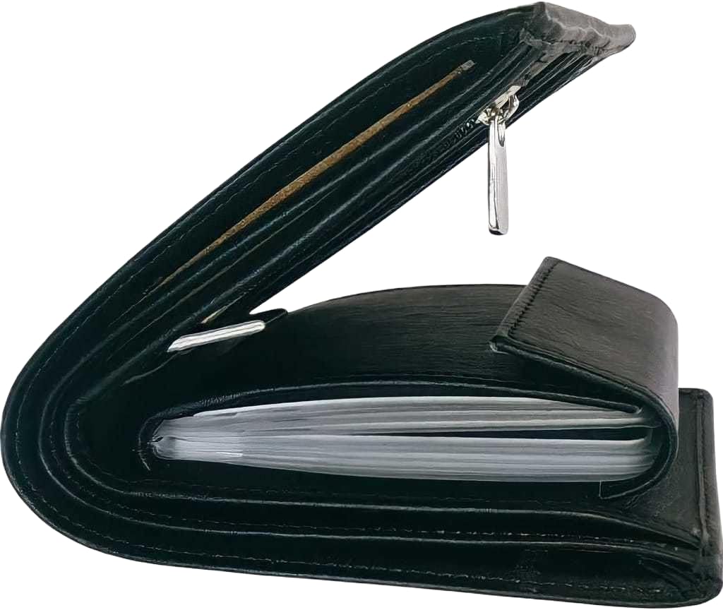 Boys Casual, Trendy Black Canvas, Wood, Artificial Leather Wallet (12 Card Slots, Pack of 5)-Men’s Wallet and Card Holder with Secure Storage-image-39