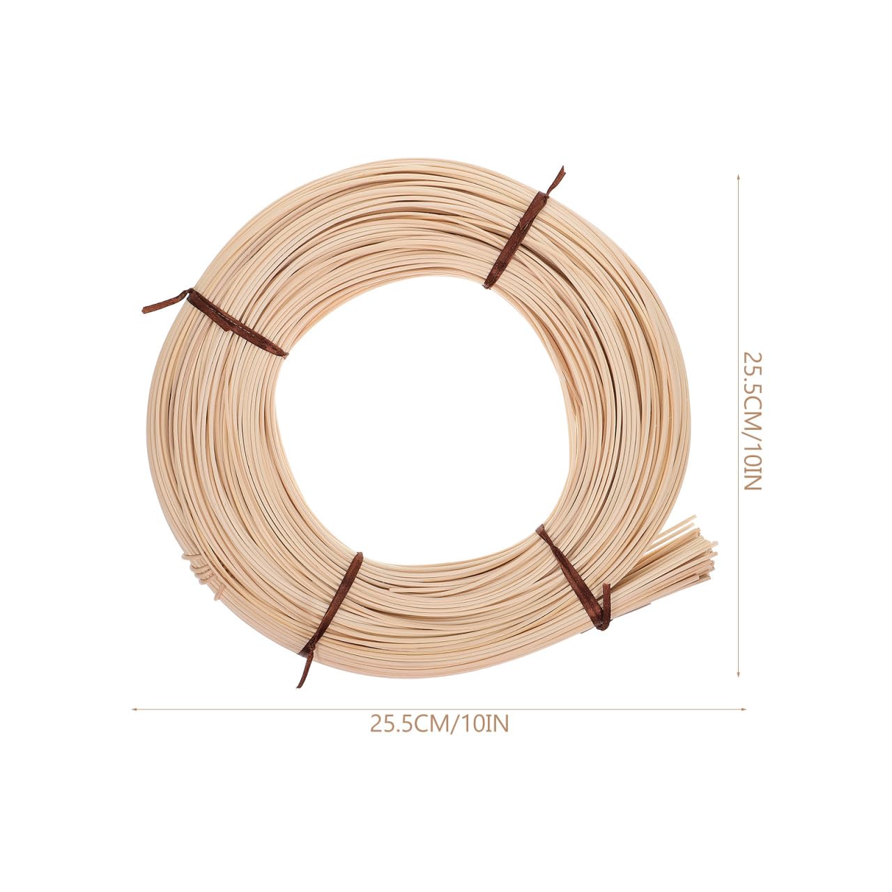 NUOBESTY Material De Ratán Natural En Rollo Para Reparación De Muebles De Mimbre Kit De Bricolaje Para Sillas Y Cestería 10.03X10.03X1.57 Pulgadas