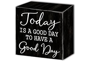 Inspirational Wood Box Sign with Memorable Quotes on Wood