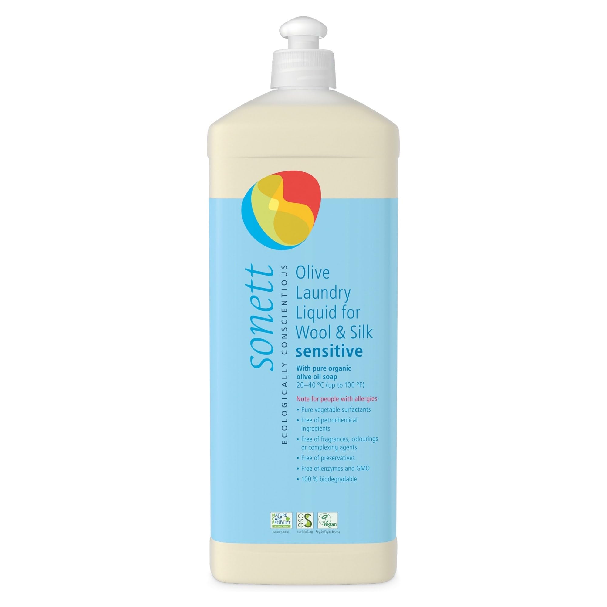 Sponsored Ad - Organic Olive Laundry Liquid for Wool and Silk, Sensitive skin 34 oz/1L (Sensitive Olive Laundry Liquid for Wool and Silk) Certified Organically Grown (1, blue)
