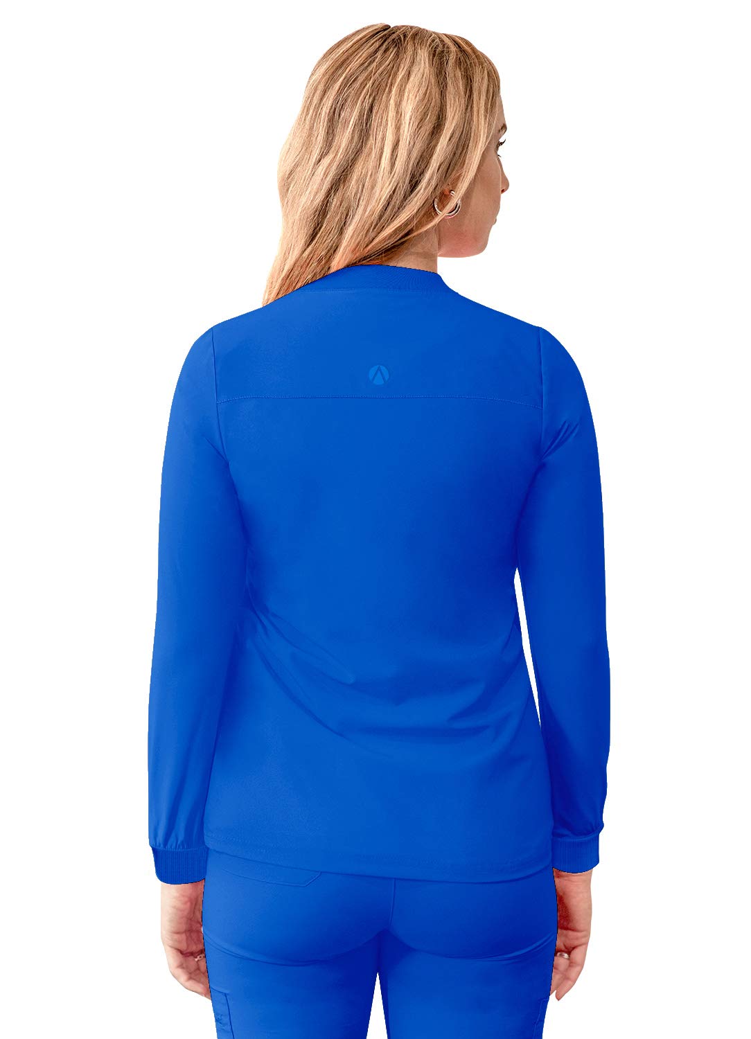 Adar Uniforms Addition Scrubs for Women - Zippered Bomber Jacket - A6200 - Royal Blue - M