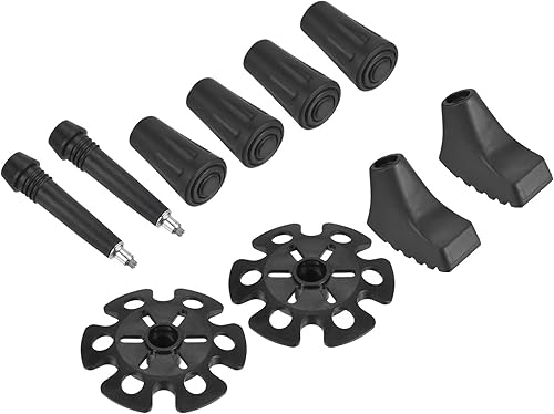 PATIKIL Juego de accesorios de puntas de bastón de senderismo, paquete de 10 protectores de puntas de repuesto para senderismo al aire libre