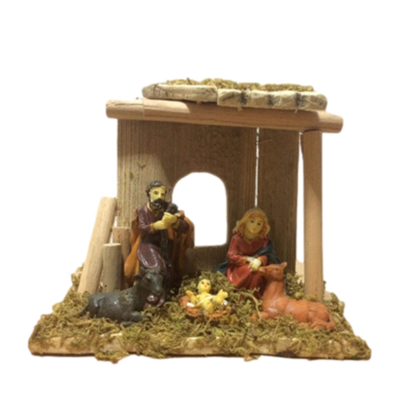 Buy Heshengwan Nativity Scene Figurine, Christmas Nativity Set Figurine