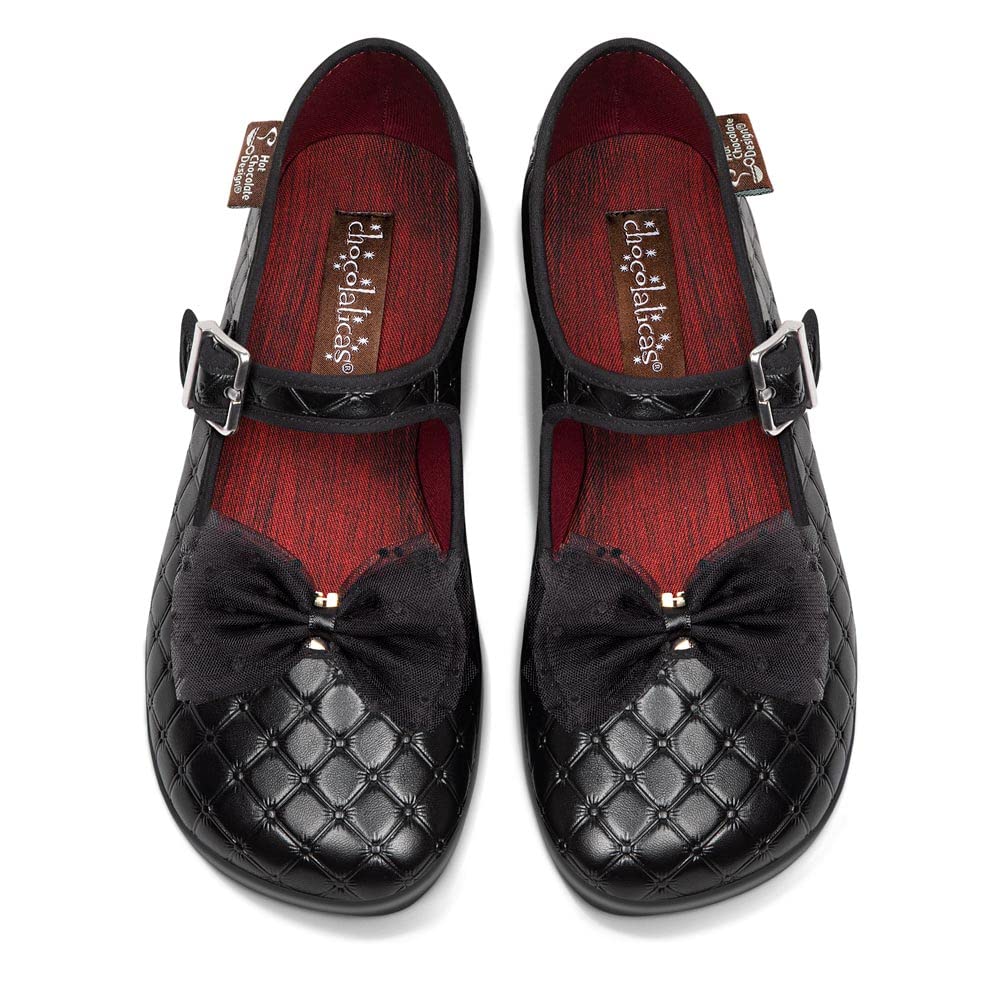 Hot Chocolate Design Chocolaticas Funky Canvas Women's Mary Jane Flat Shoes — view 107