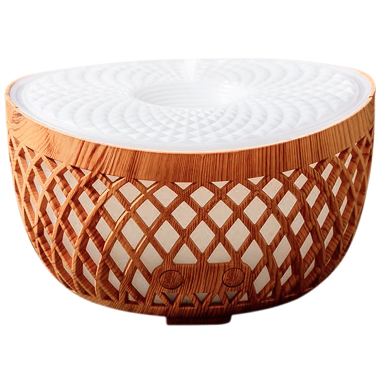 KOMBIUDA Umidificatore Silenzioso Luce Notturna e Diffusore Oli Essenziali Mini Diffusore Wireless Per Ufficio Camera e Bagno Atmosfera Rilassante e Design Elegante