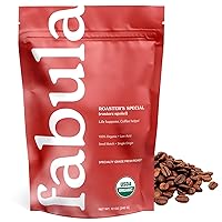 Vista 10 de Fabula Coffee Decaf Dark Roast Freshly Ground - Organic - Low Acid - Single Origin - Non-GMO - Mold Free - 12 Ounces
