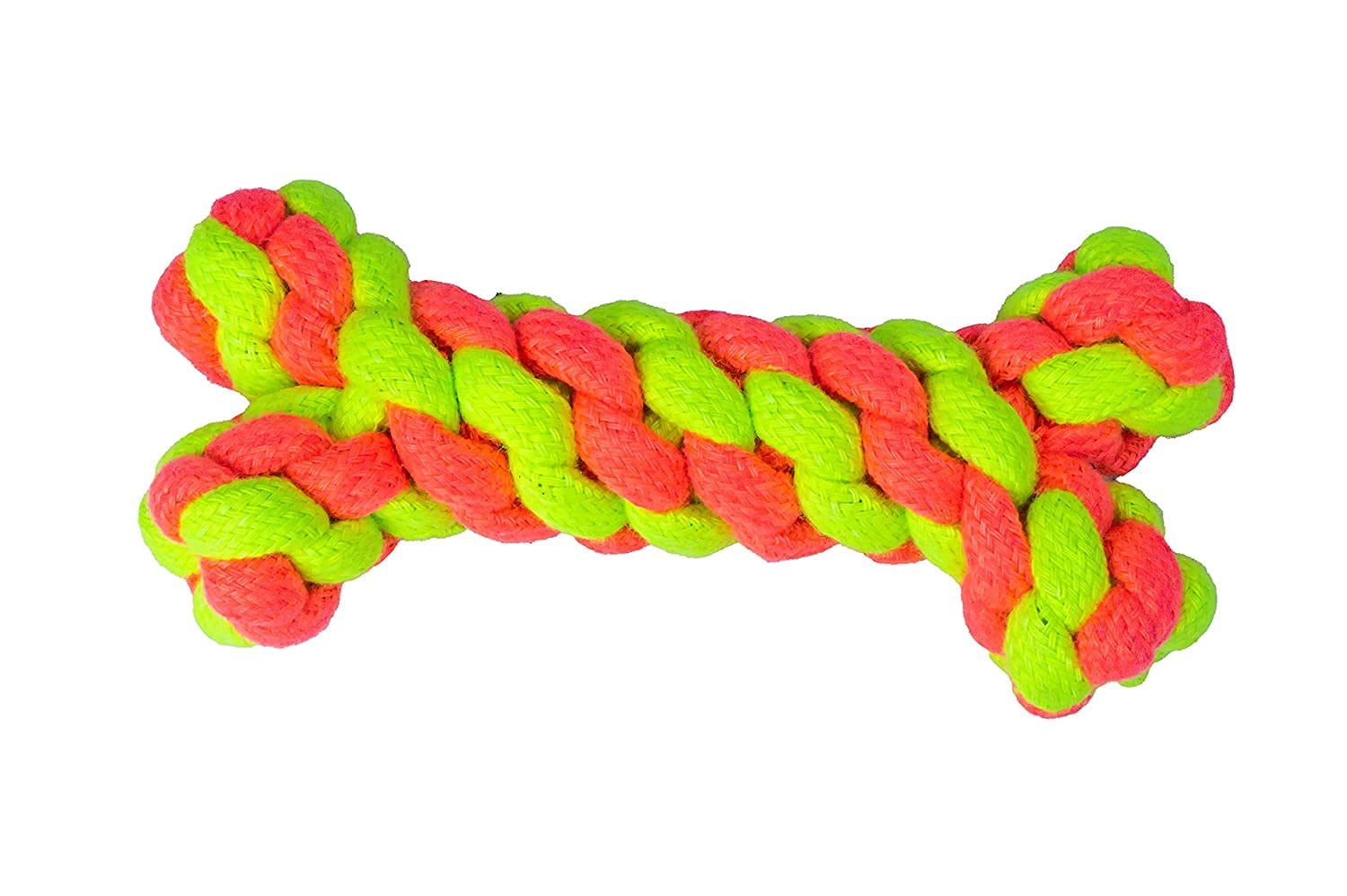 Picckola International® Cotton Rope Bone Toy for Dog, Chew Toys for Teething, Playing, Toys for Pets/Dogs (Green & Pink) (B09MG134QV) Amazon Price History, Amazon Price Tracker